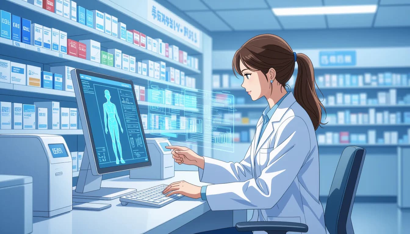 AI時代に求められる薬剤師のスキル｜生き残りのための戦略 - illustration for 薬剤師の将来性とAI・オンライン調剤の影響