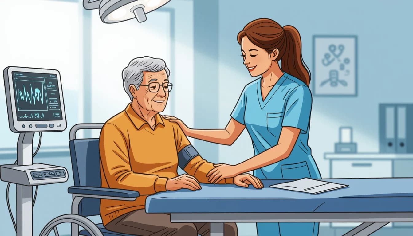 AI時代における理学療法士の将来性 - illustration for 理学療法士の将来性とAI・テクノロジー時代の働き方