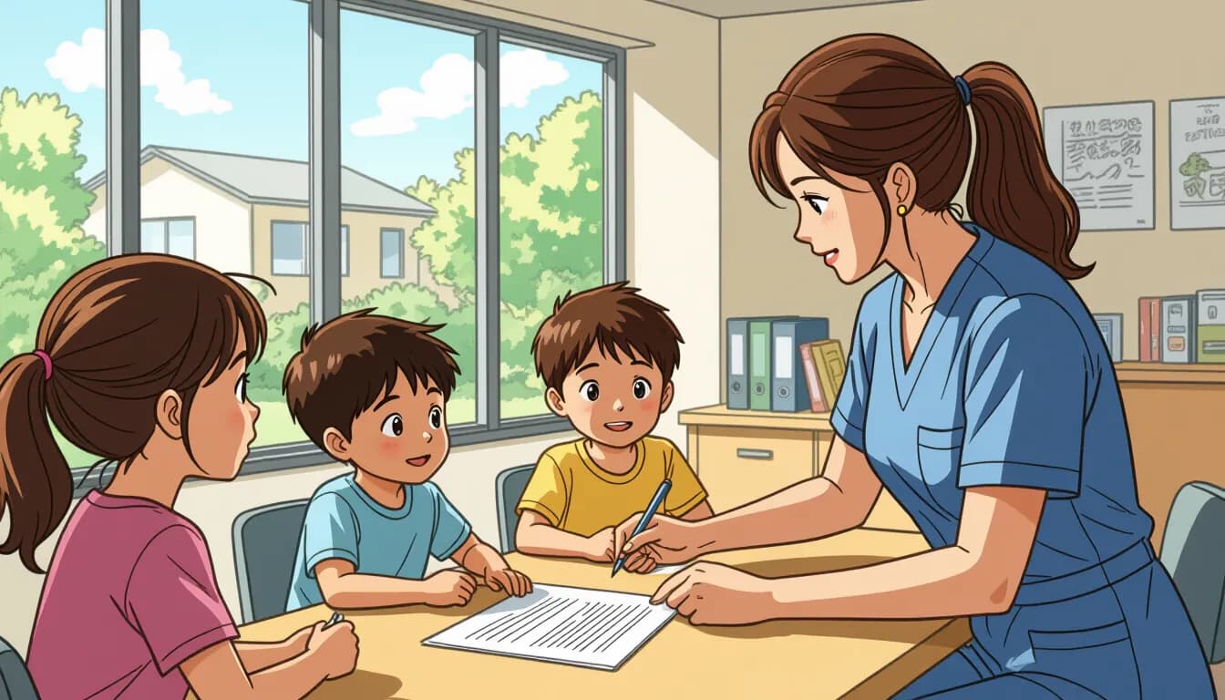 児童福祉分野の主な転職先と仕事内容 - illustration for 社会福祉士の児童福祉分野への転職ガイド