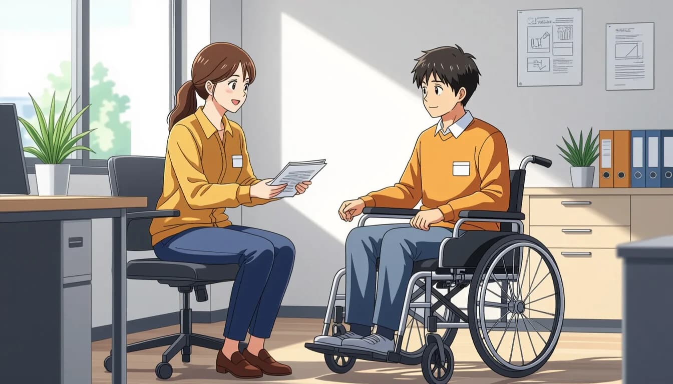 転職成功のための選び方・ポイント - illustration for 社会福祉士の障害福祉分野での転職と仕事内容