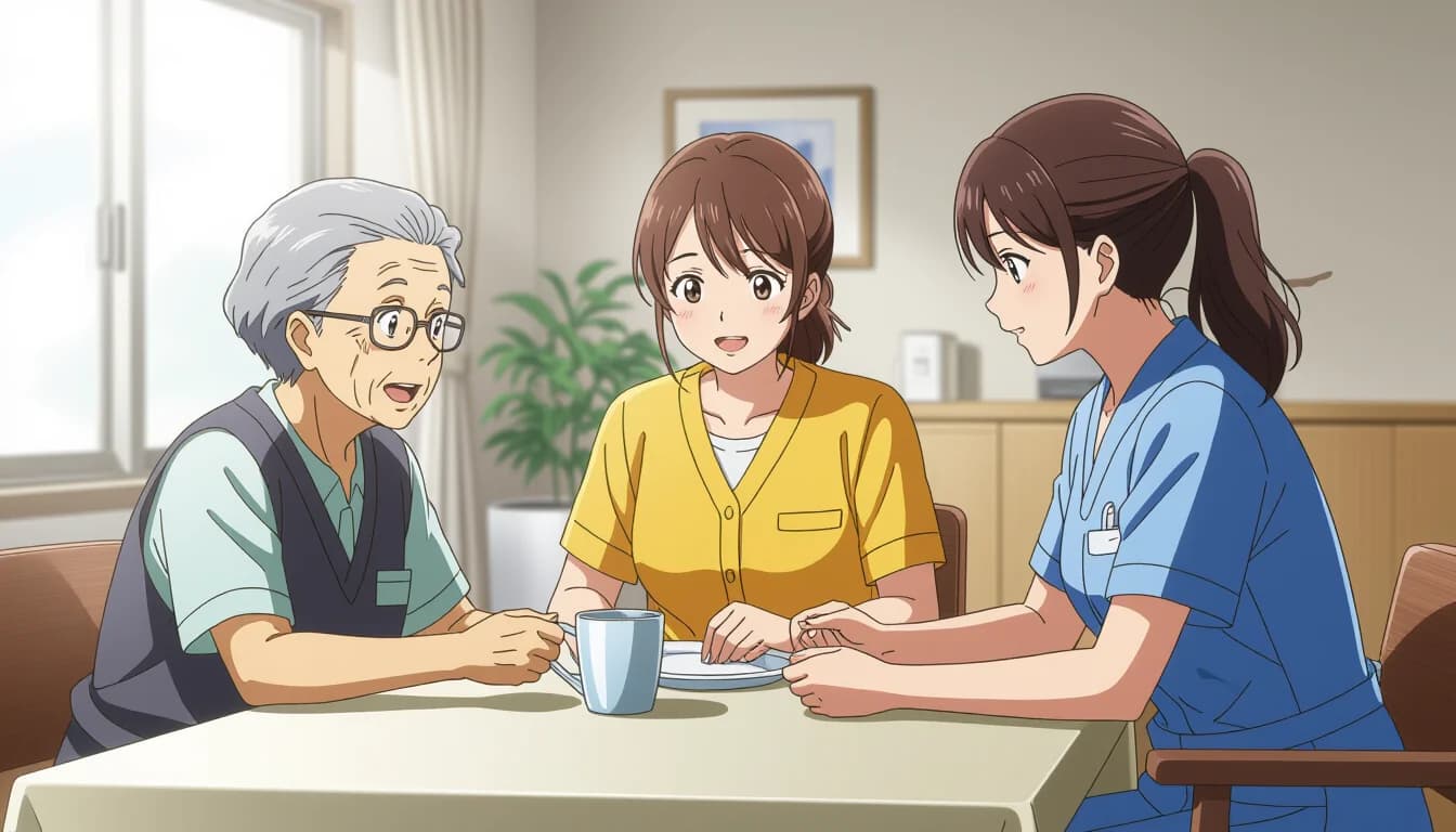 特養で働くメリット・デメリット - illustration for 特別養護老人ホーム（特養）で働く仕事内容と待遇