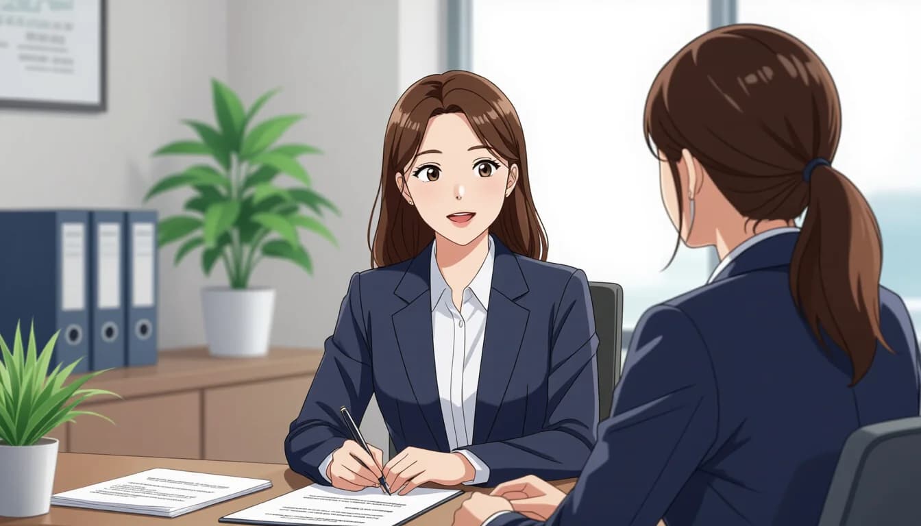 面接でよく聞かれる質問と回答例 - illustration for 言語聴覚士の面接対策と志望動機の書き方