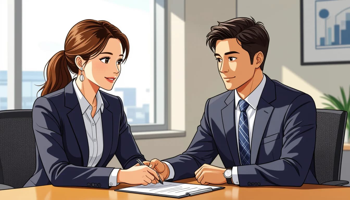 面接対策：一般企業で問われるポイント - illustration for 言語聴覚士から一般企業への転職方法