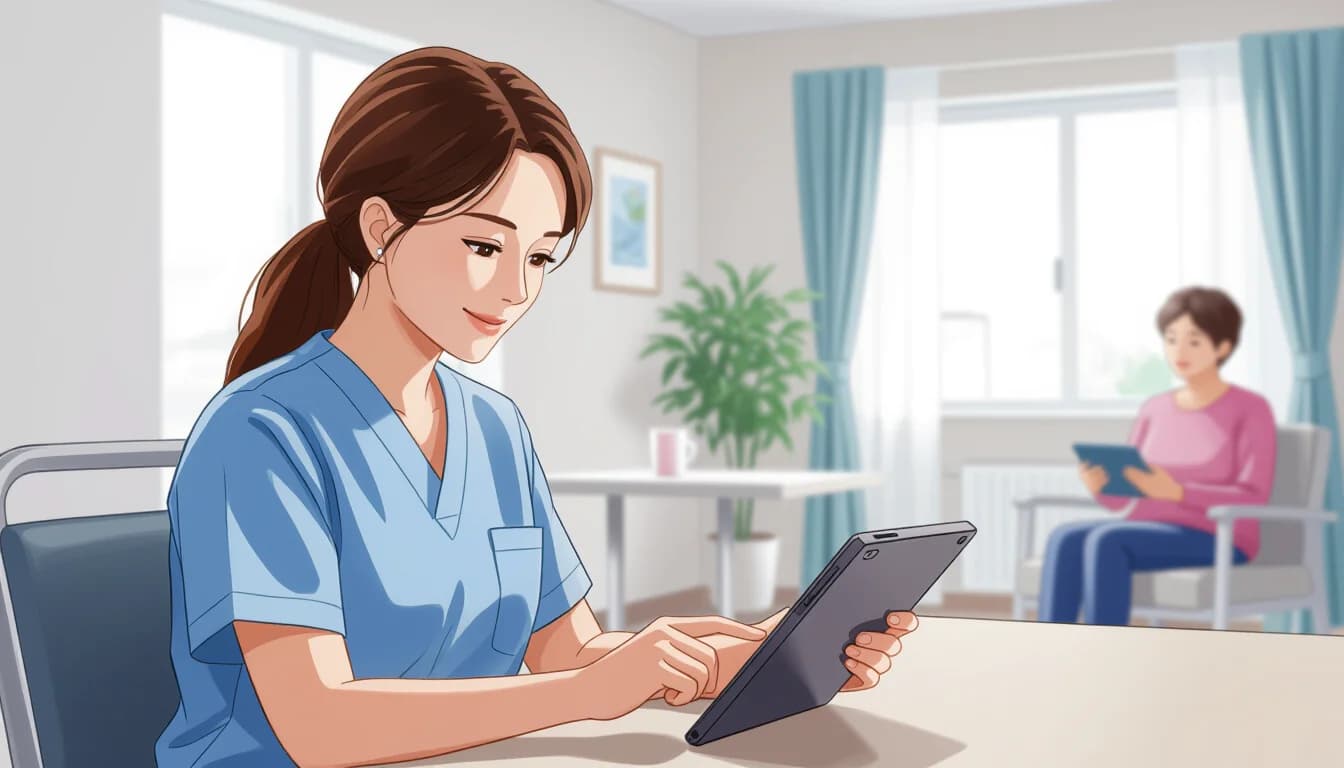 介護DXスキルの効果的な学習方法 - illustration for 介護DX推進に必要なスキルと学習方法