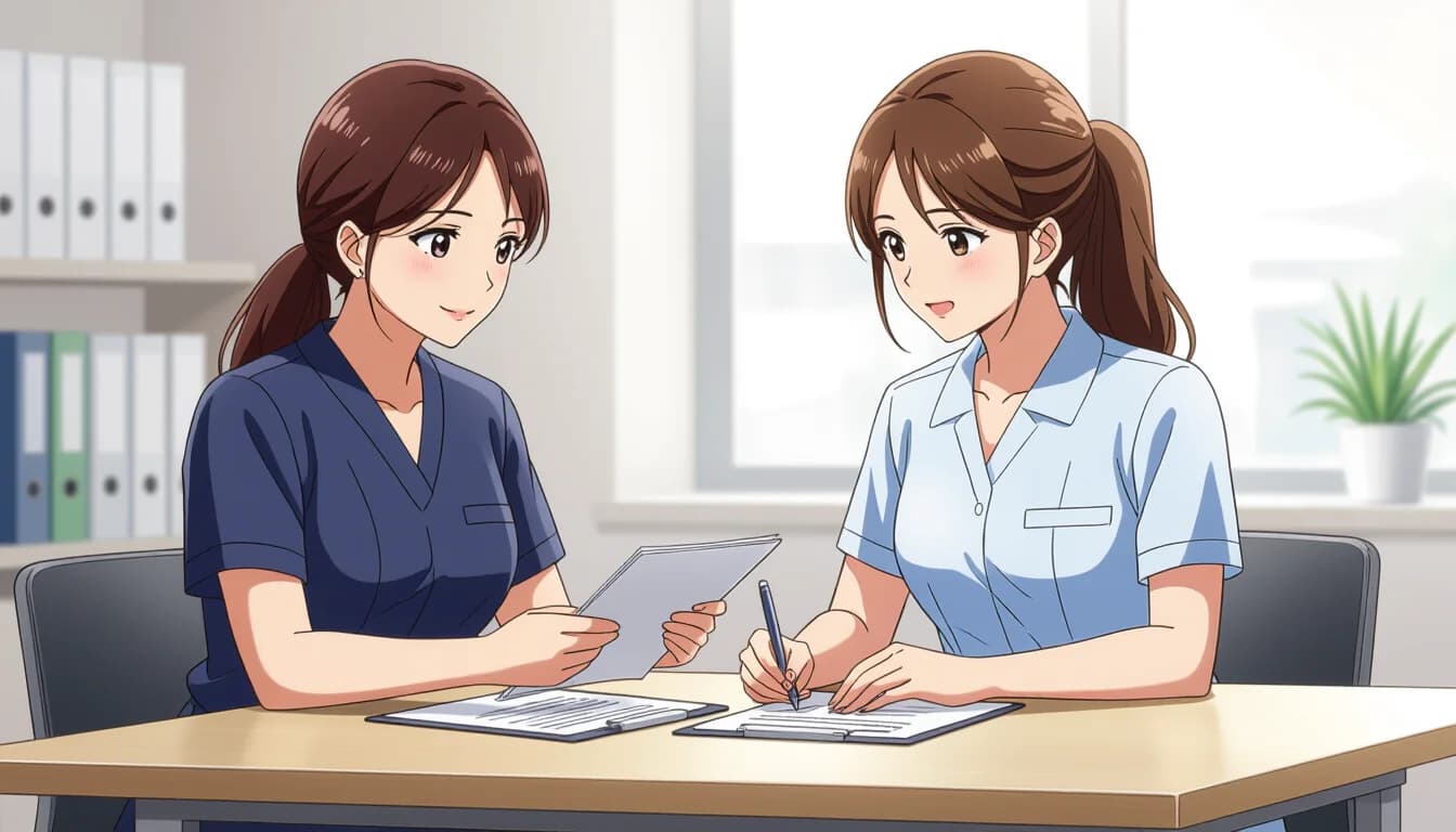 継続学習でスキルアップ!現役ケアマネジャーのための学習方法 - illustration for ケアマネジャーの更新研修と継続学習のポイント