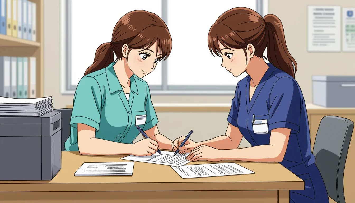 ケアクラーク試験の概要と受験資格 - illustration for 介護事務・ケアクラークの資格と取得方法