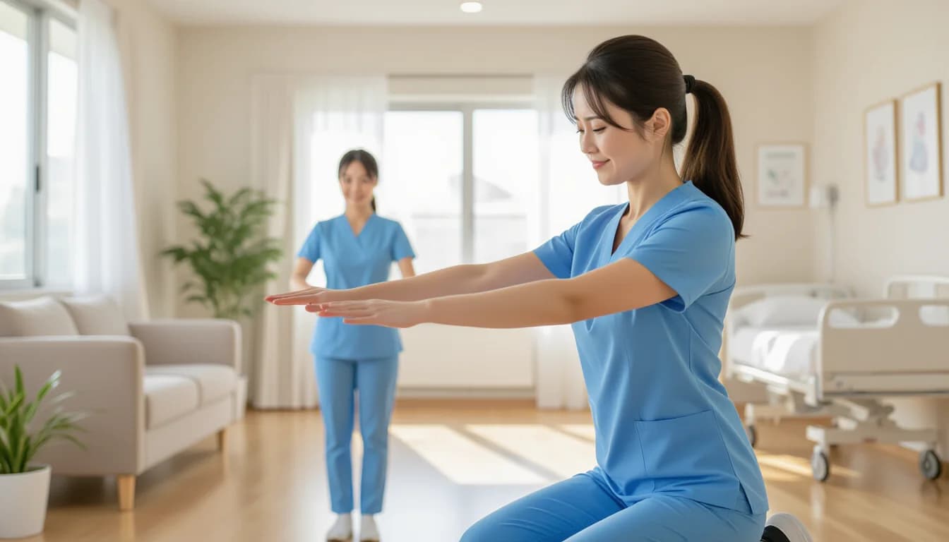 ボディメカニクスの8原則|腰痛予防の基本技術 - illustration for 介護職の腰痛対策と体力面の自己管理法