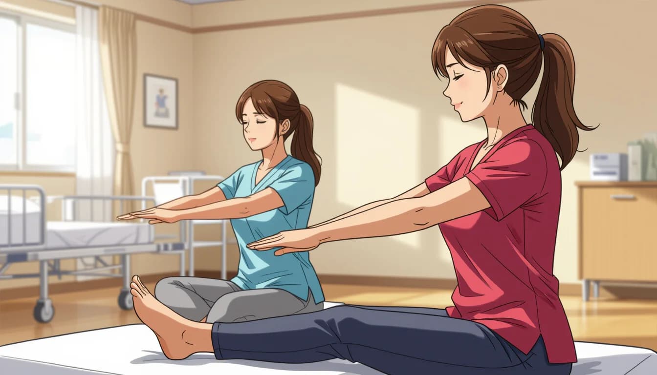 体力面の総合的な自己管理法 - illustration for 介護職の腰痛対策と体力面の自己管理法