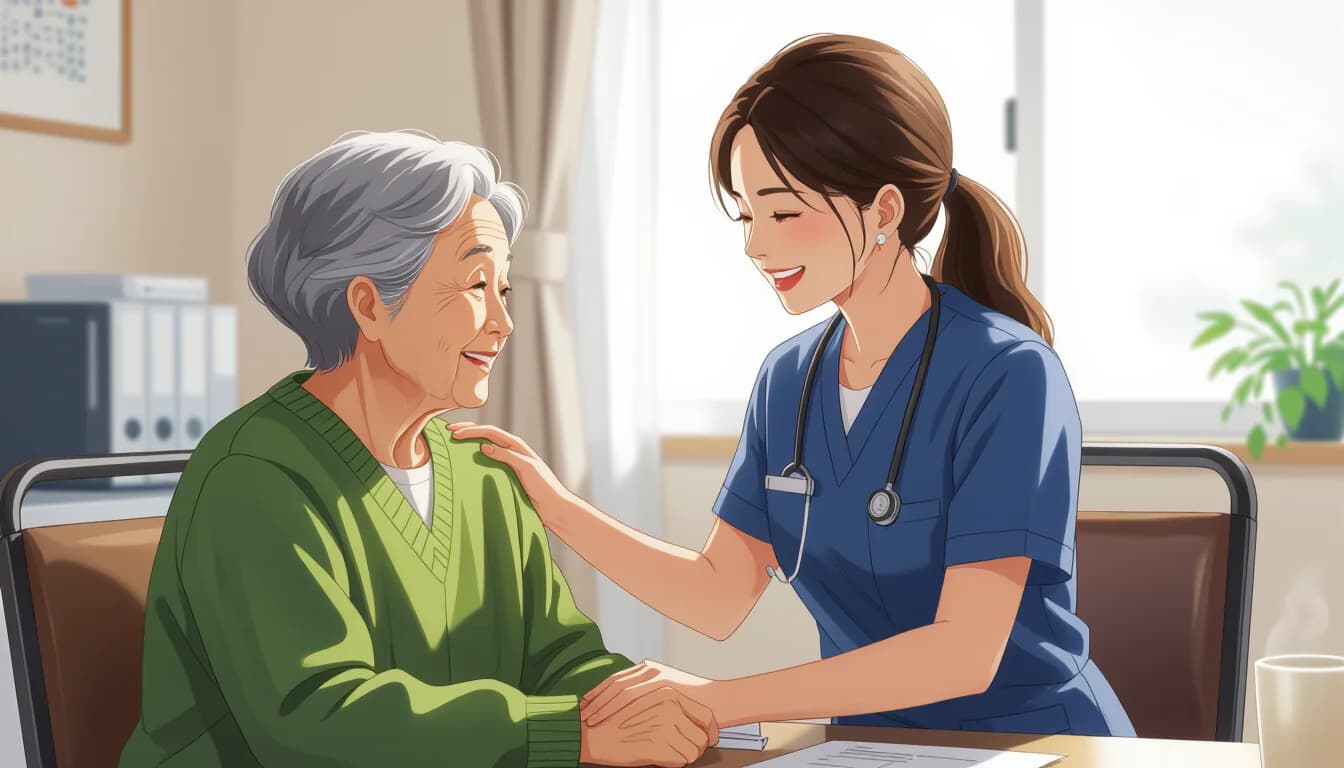 転職成功のための5つのポイント - illustration for 介護職・介護福祉士の転職完全ガイド