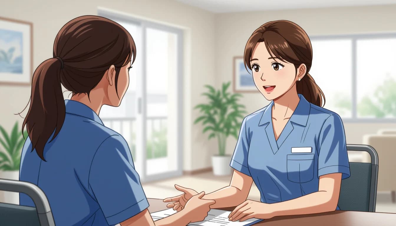 面接でよく聞かれる「前職の退職理由」の答え方 - illustration for 介護職の転職理由ランキングと円満退職のコツ