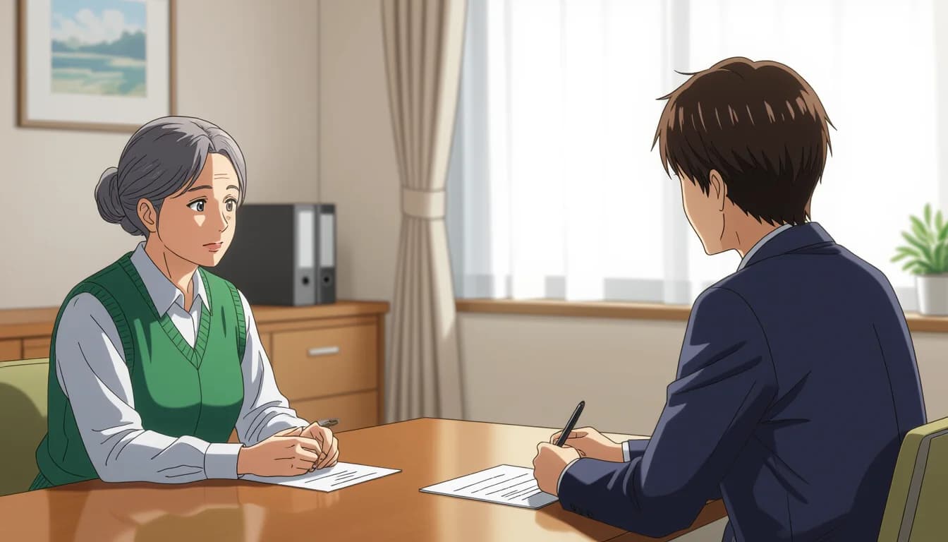 志望動機の書き方の基本構成 - illustration for 介護職の面接対策と志望動機の書き方【例文付き】