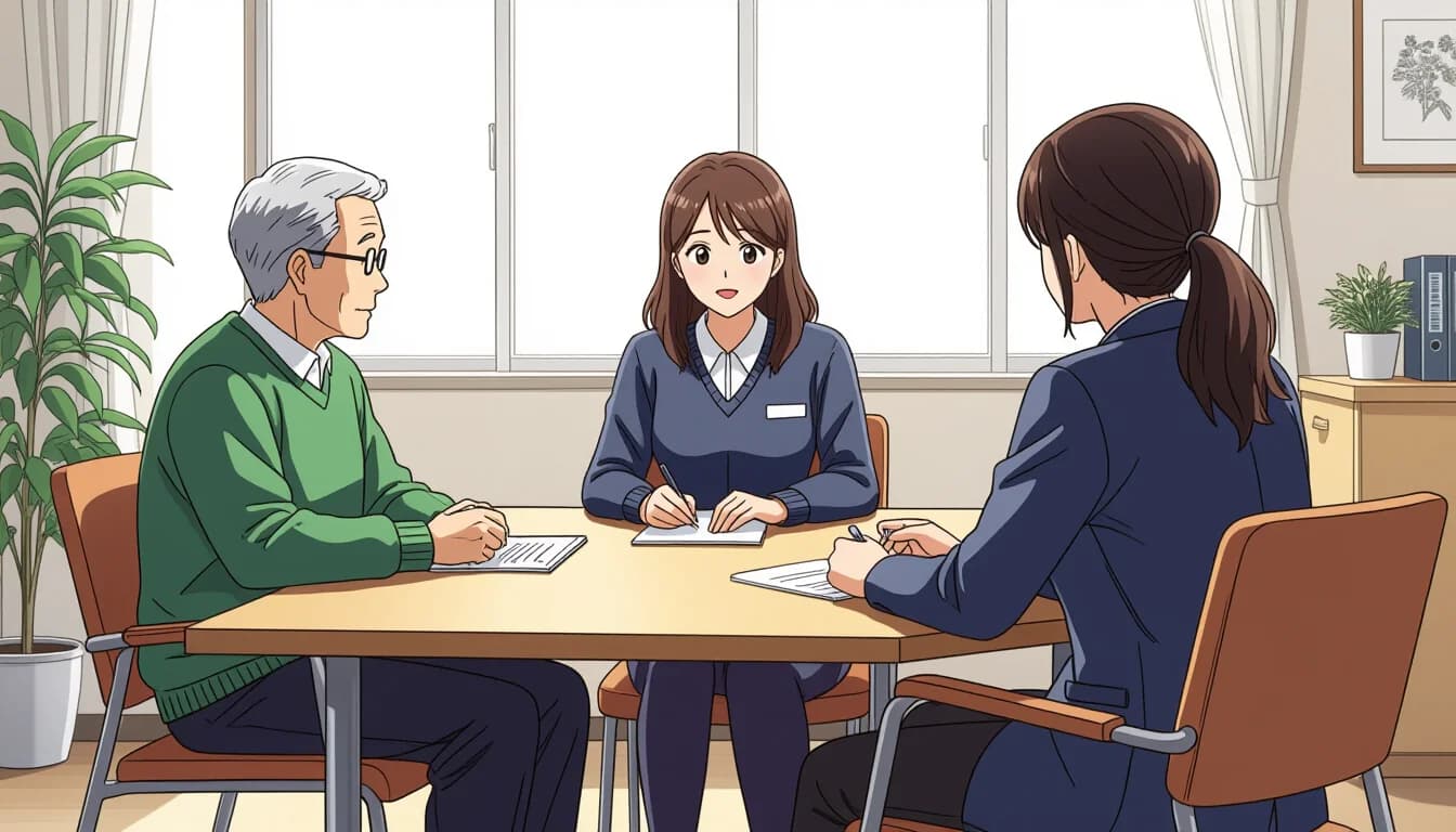 介護施設の種類別・面接のポイント - illustration for 介護職の面接対策と志望動機の書き方【例文付き】