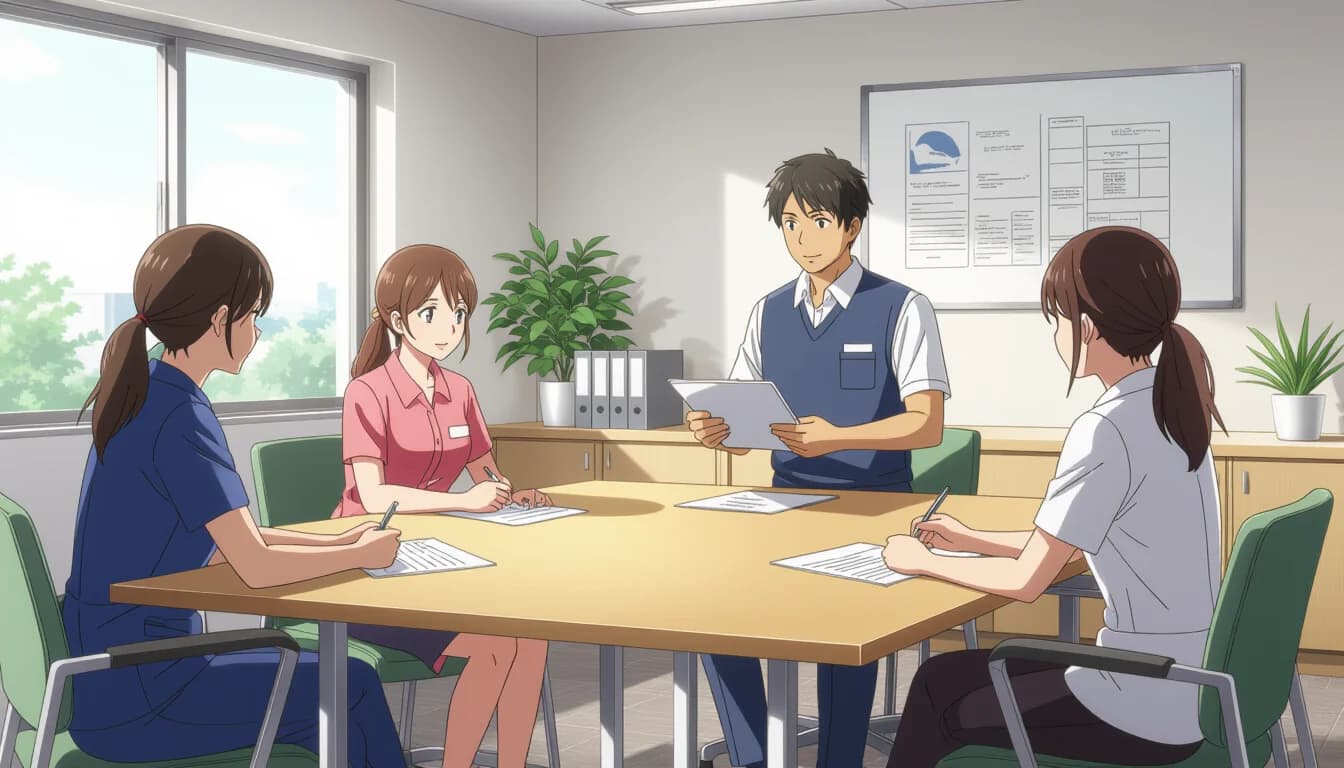 未経験から介護職を目指す方へのアドバイス - illustration for 介護職の入職前研修と新人教育の実態