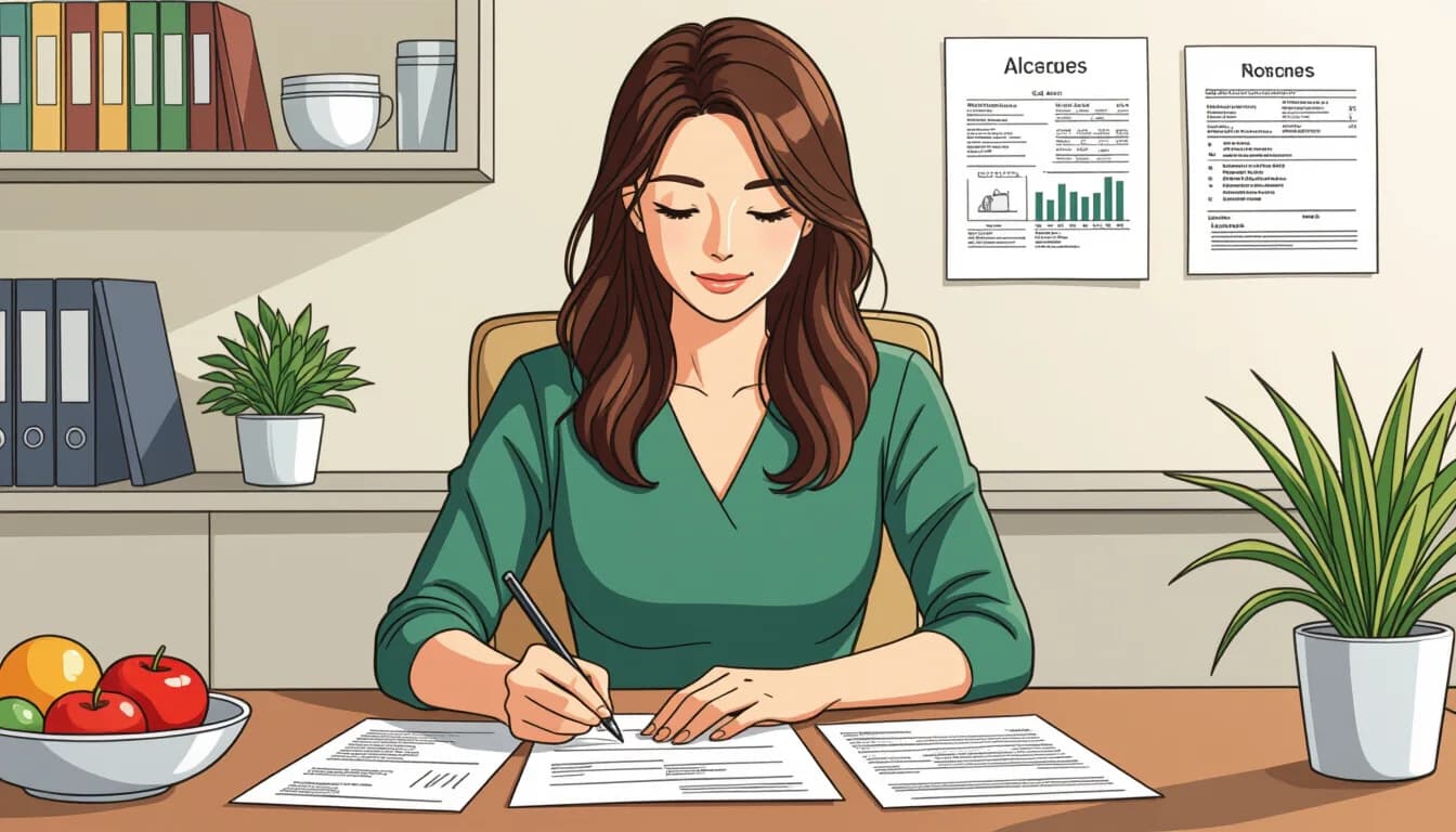 管理栄養士の自己PRの書き方 - illustration for 管理栄養士の履歴書・職務経歴書の書き方