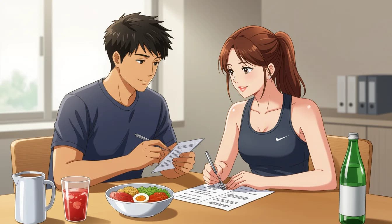 管理栄養士からスポーツ栄養師への転職ステップ - illustration for 管理栄養士のスポーツ栄養分野への転職方法