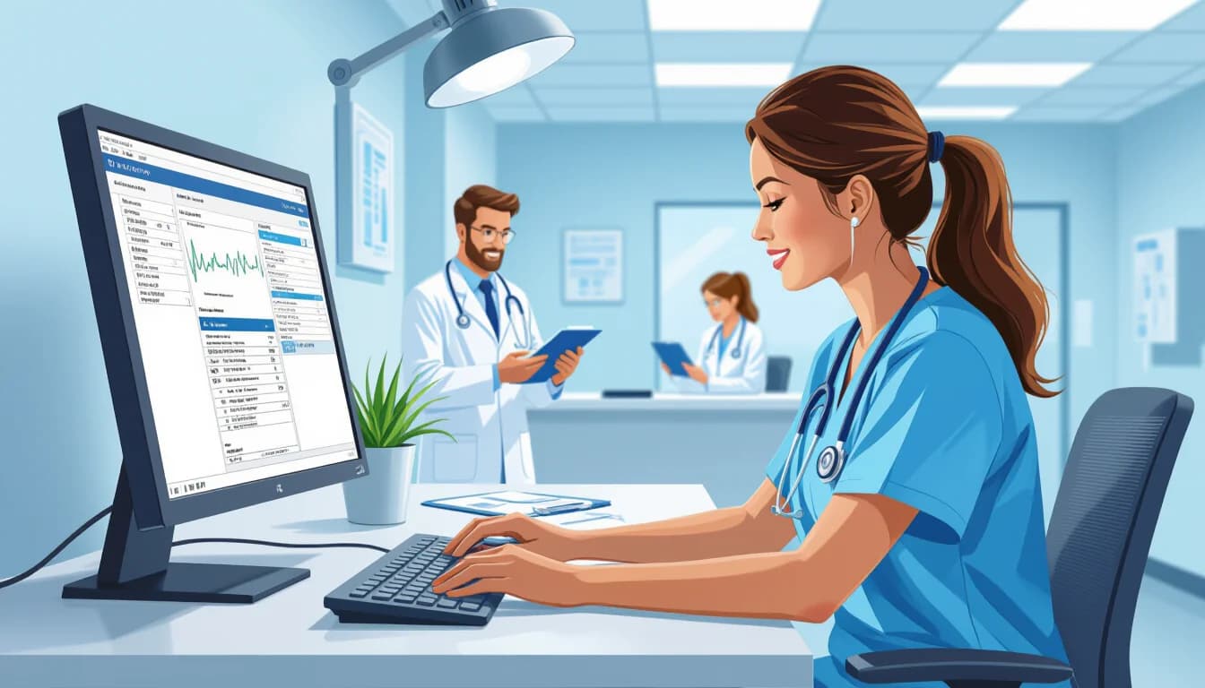 電子カルテスキルが転職評価に与える影響 - illustration for 電子カルテの操作スキルと転職での評価