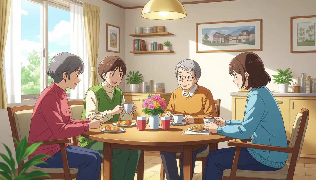 グループホームで働くのに向いている人の特徴 - illustration for グループホームで働く仕事内容と向いている人