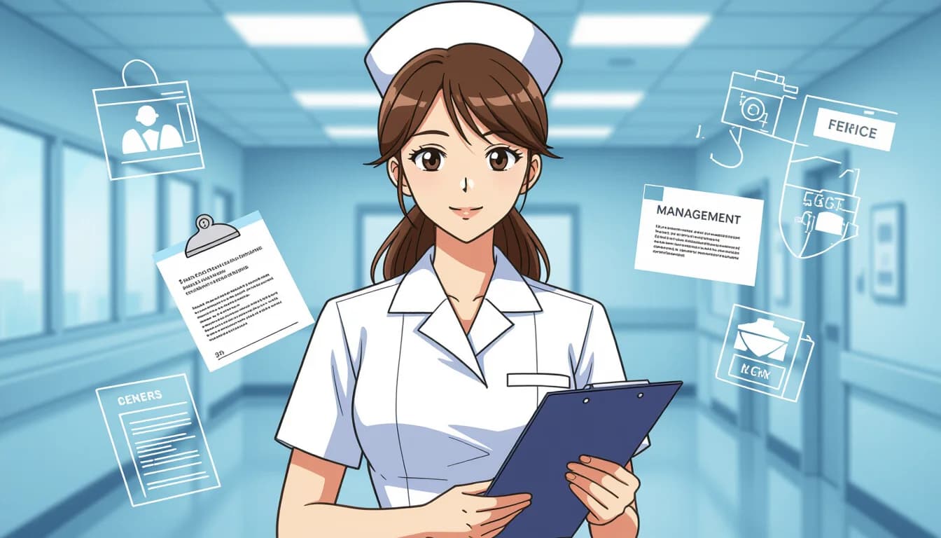 看護管理者に求められる6つの能力 - illustration for 看護師長・看護管理者になるためのキャリアパス