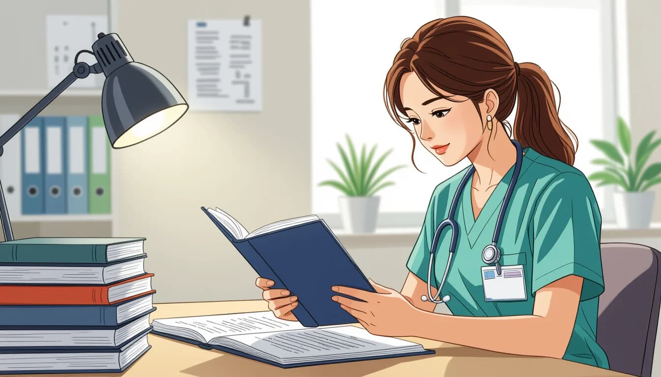 筆記試験の種類と出題内容 - illustration for 医療・介護職の適性検査・筆記試験の対策