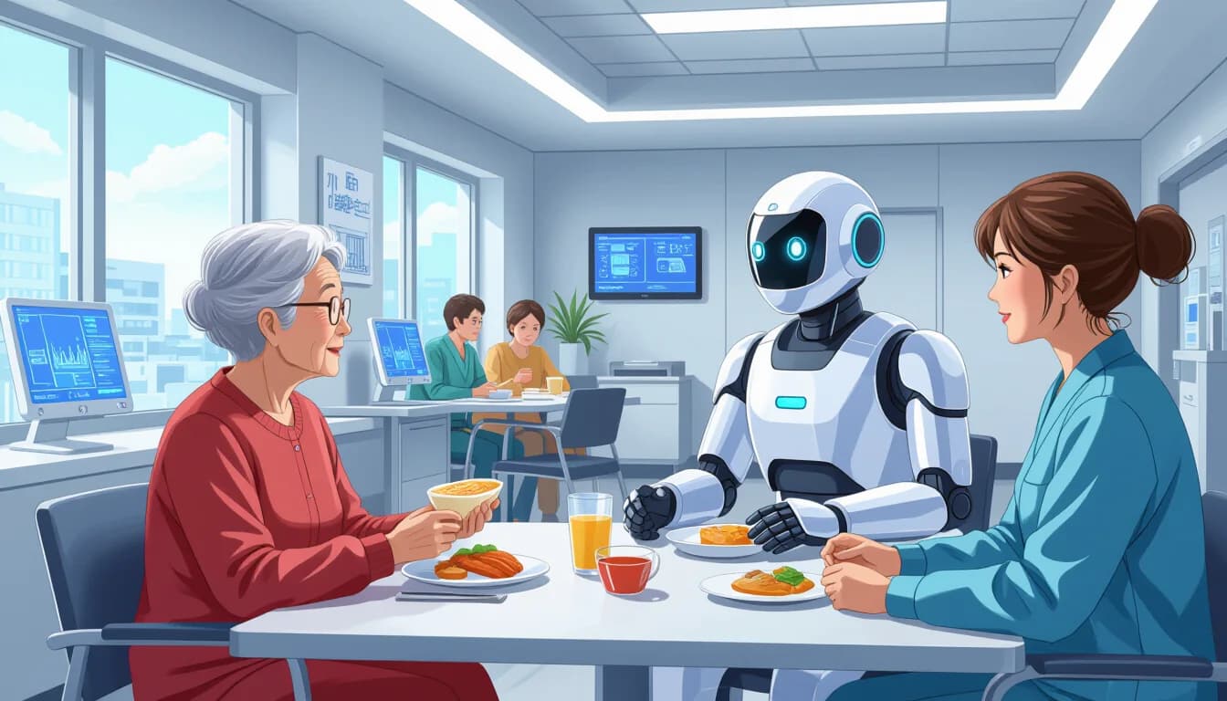 介護ロボット・AIが変える介護現場の未来 - illustration for 2030年の医療・介護業界とテクノロジーの未来予測