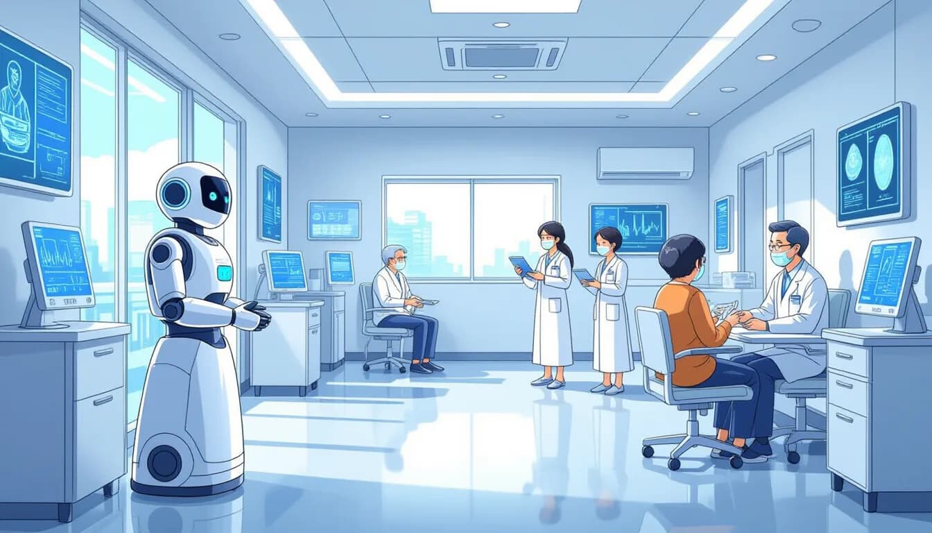 ICT・DXが進める介護現場の業務改革 - illustration for 2030年の医療・介護業界とテクノロジーの未来予測