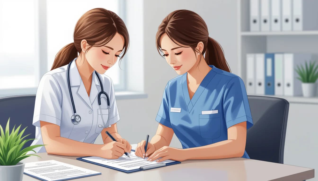 志望動機の書き方と例文 - illustration for 医療・介護職の履歴書の書き方【テンプレート付き】