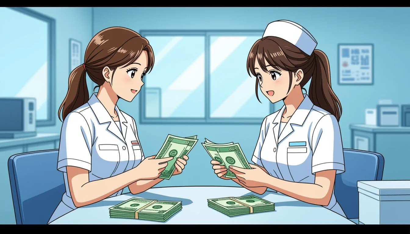 職種別・年収と生活費バランスのリアル - illustration for 医療・介護職の年収と生活費のバランス計算