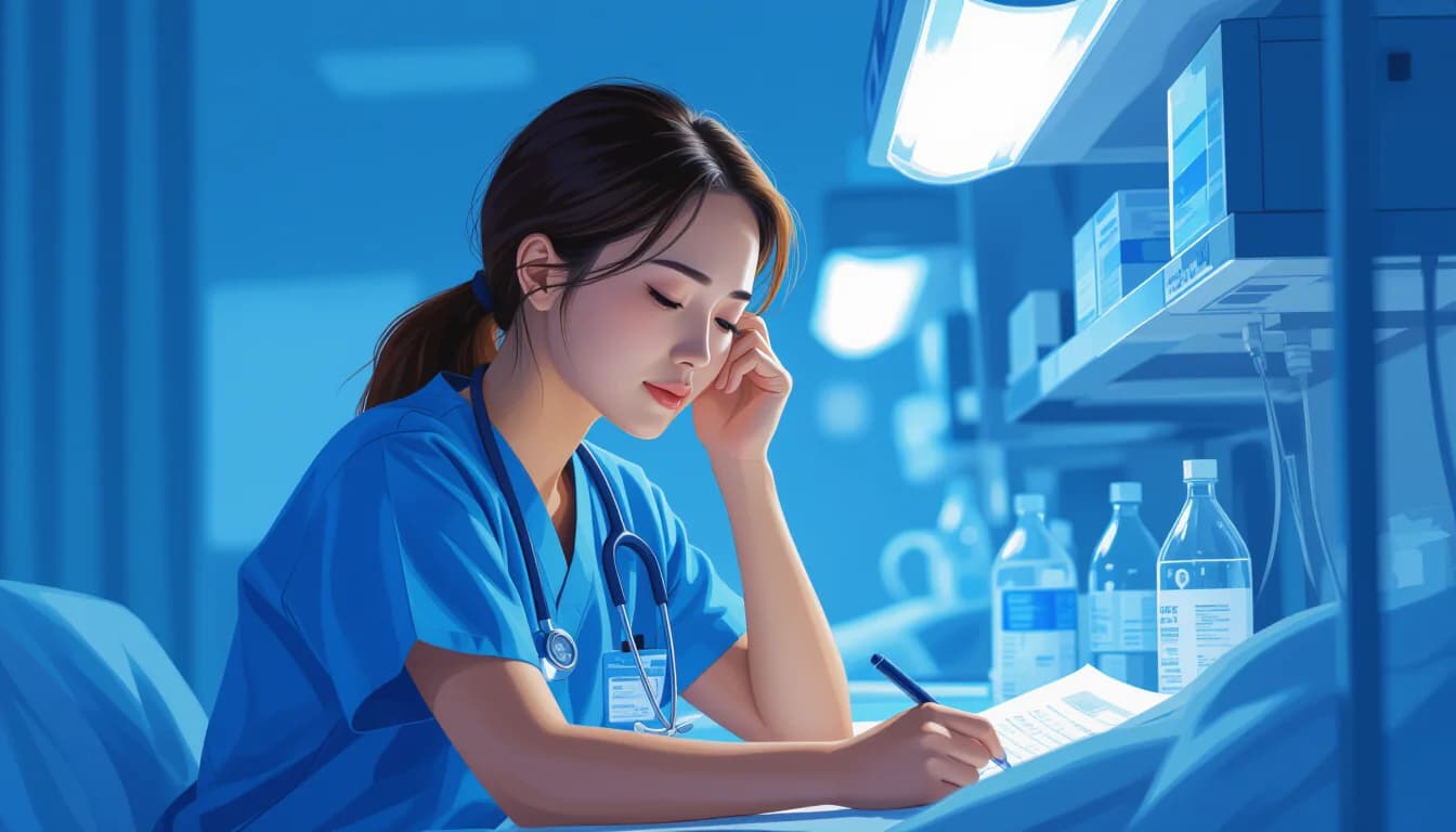 夜勤勤務のメリット・デメリットと健康管理のコツ - illustration for 医療・介護職の夜勤手当の相場と収入シミュレーション