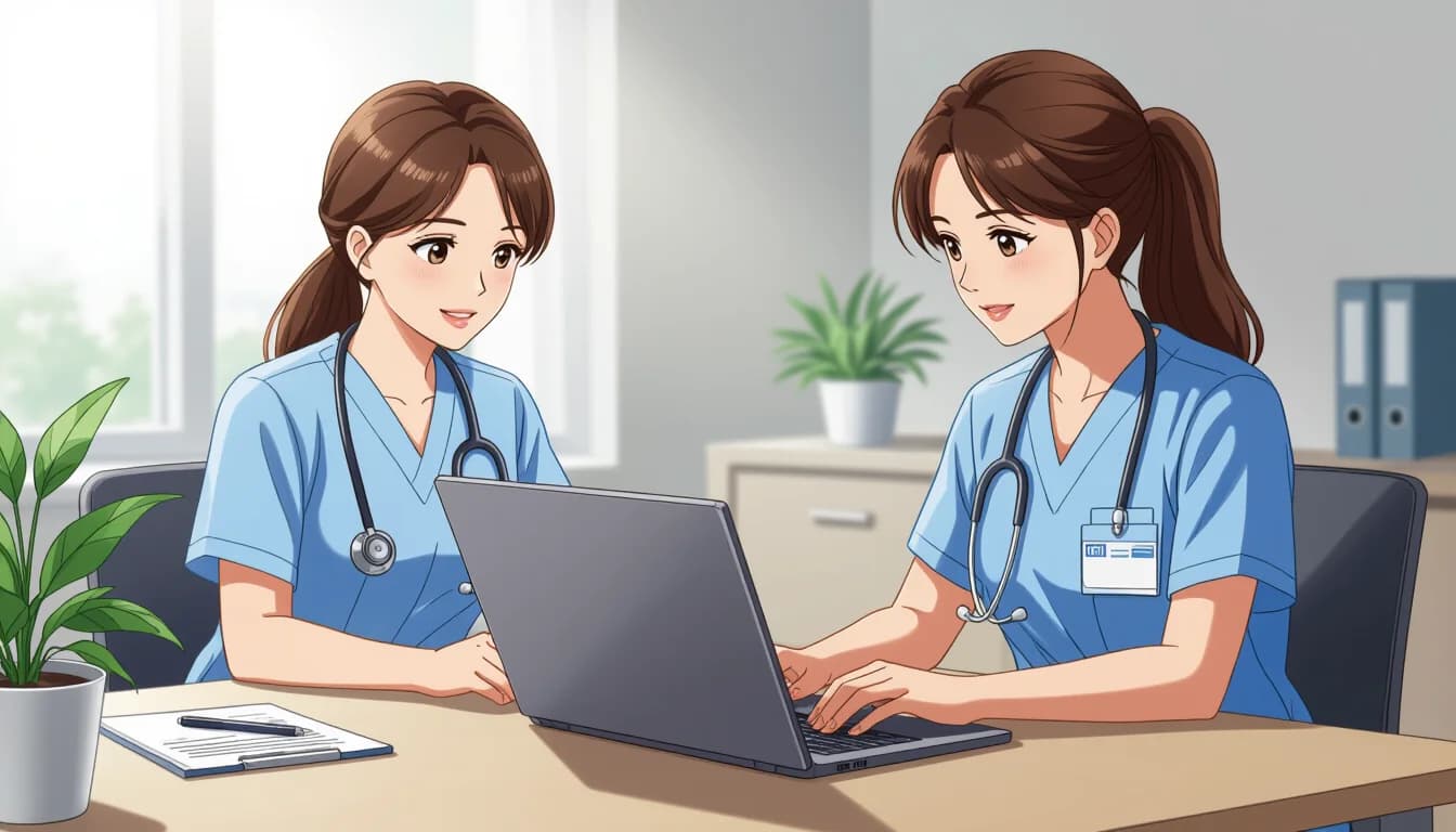 ケアマネジャーのテレワーク可能性が最も高い - illustration for 医療・介護職のテレワーク・在宅勤務の可能性