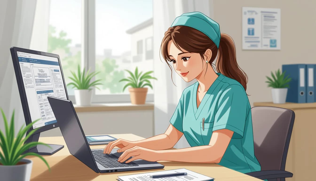 看護師・介護福祉士のテレワーク - illustration for 医療・介護職のテレワーク・在宅勤務の可能性