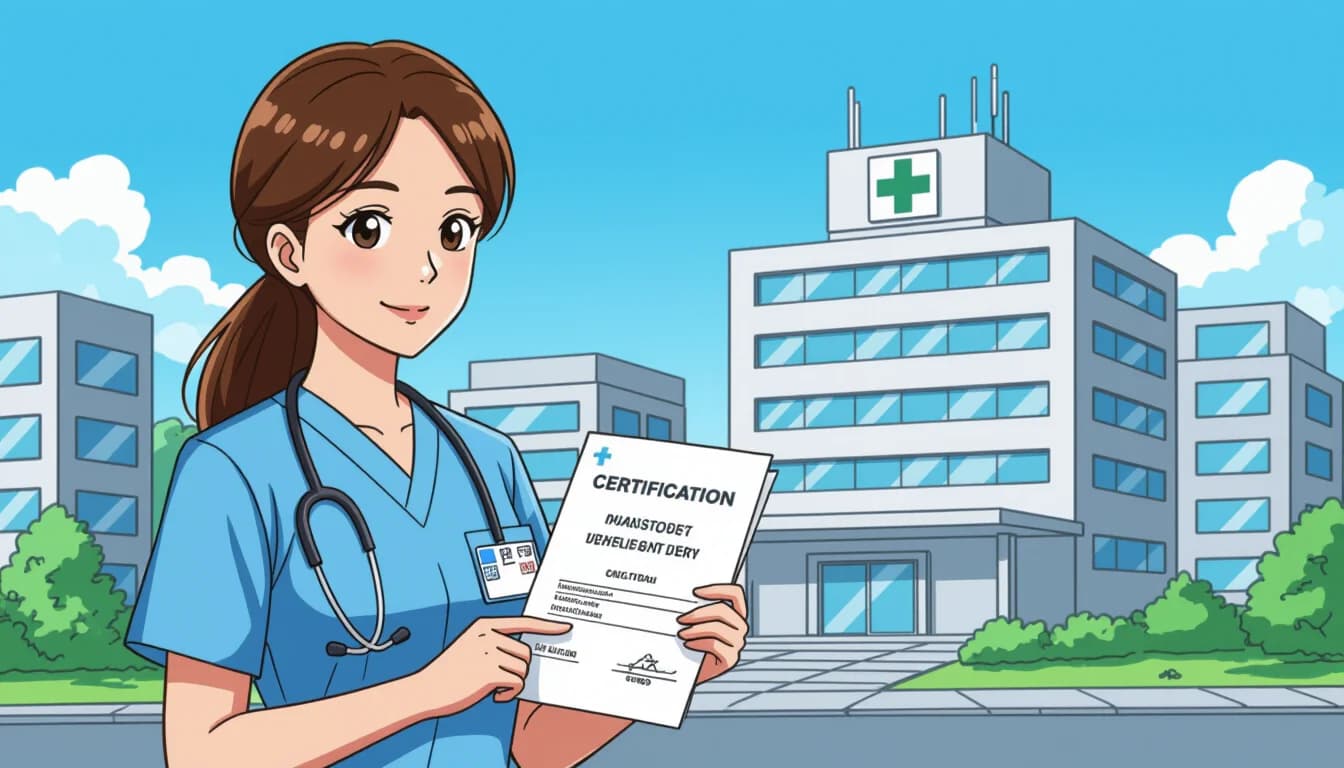 介護系資格のステップアップロードマップ - illustration for 医療・介護・福祉の資格取得完全ガイド