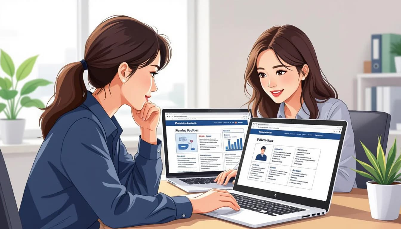 医療・介護・福祉業界での使い分け方 - illustration for 転職サイトとエージェントの違いと使い分け方