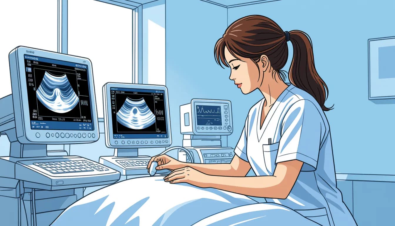 超音波検査士資格の取得戦略 - illustration for 臨床検査技師のエコー(超音波検査)スキルと転職