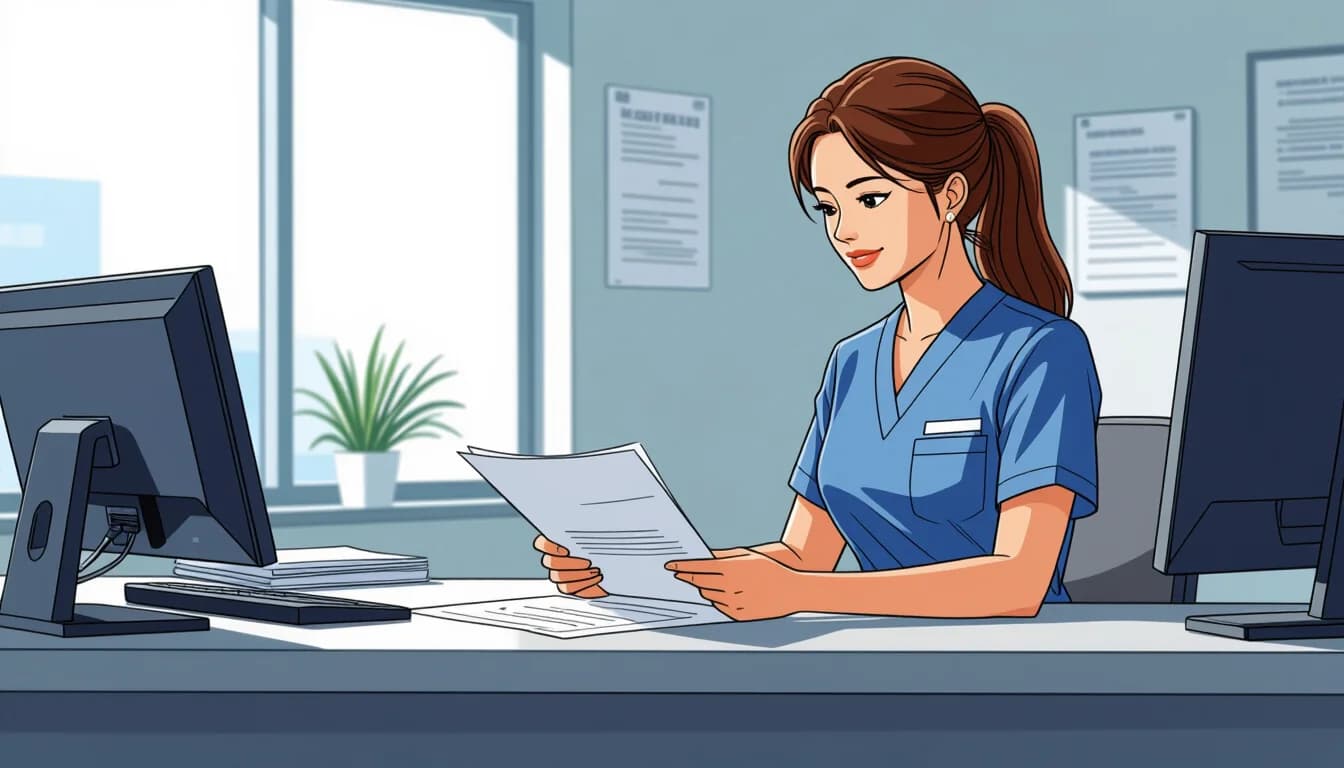 医療事務への転職を成功させる3つのステップ - illustration for 医療事務の転職完全ガイド