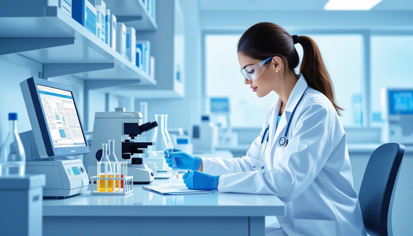 臨床検査技師の年収とキャリアの実態 - illustration for 新卒臨床検査技師の就職先選びと転職の判断