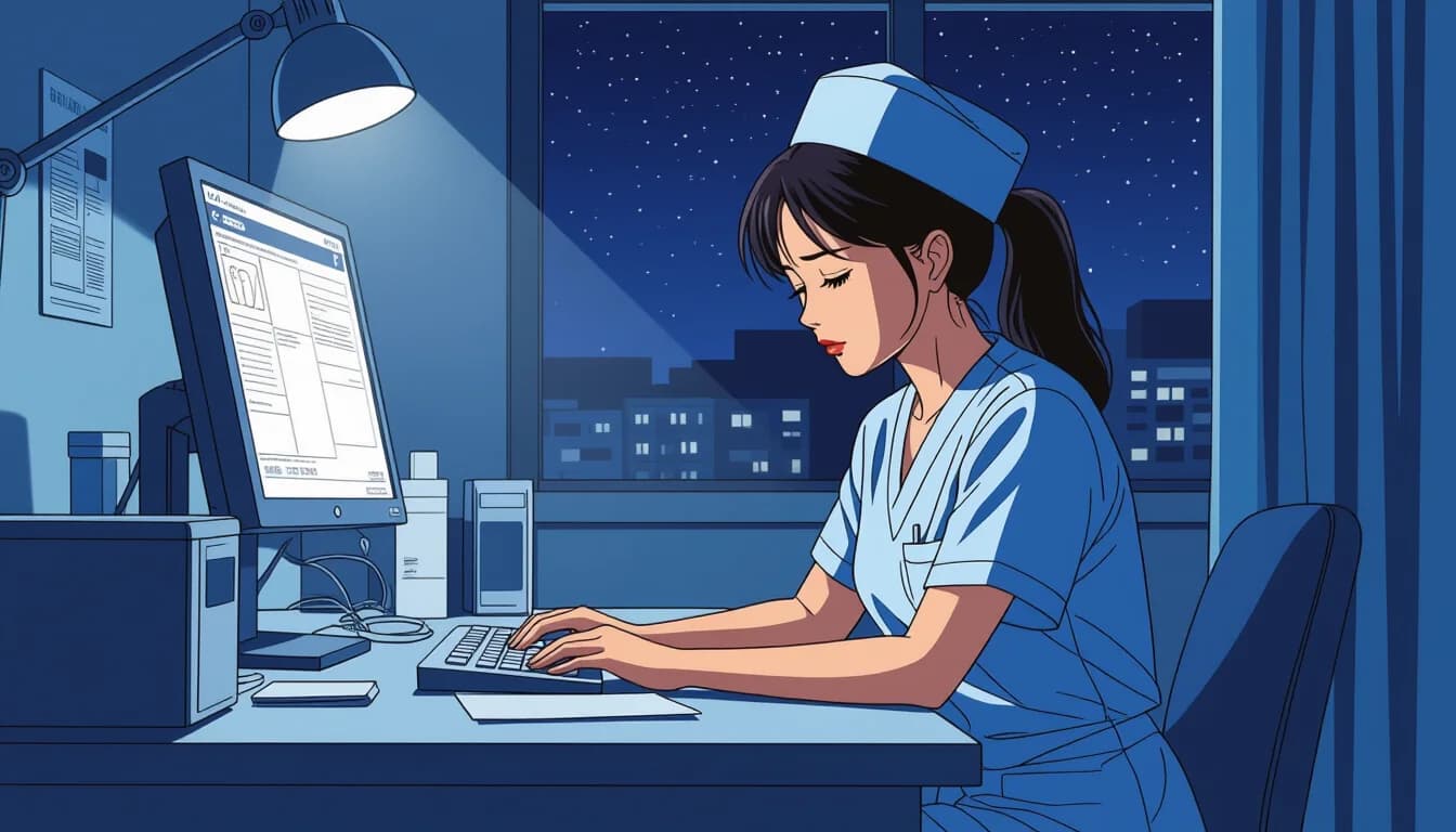 夜勤を続けながらキャリアを考える - illustration for 看護師・介護職の夜勤の負担軽減と健康管理