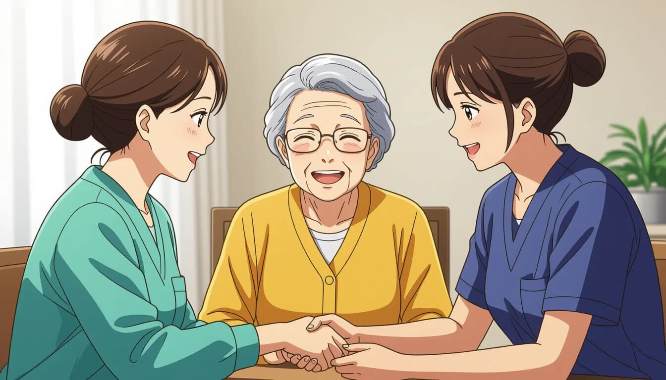 有料老人ホームで働く5つの大きなメリット - illustration for 有料老人ホームで働くメリットと給料の実態