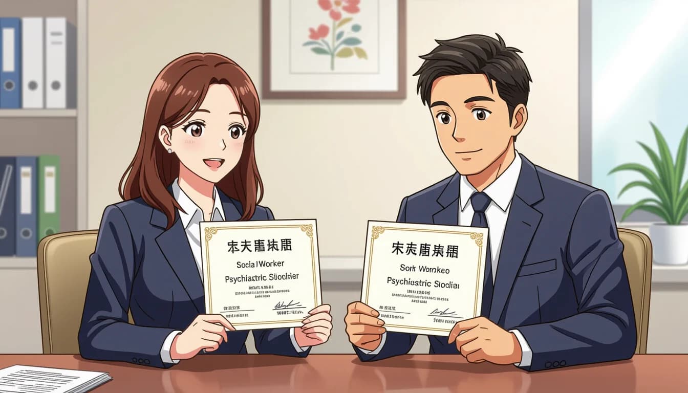 ダブルライセンス取得のメリット - illustration for 精神保健福祉士と社会福祉士のダブルライセンス