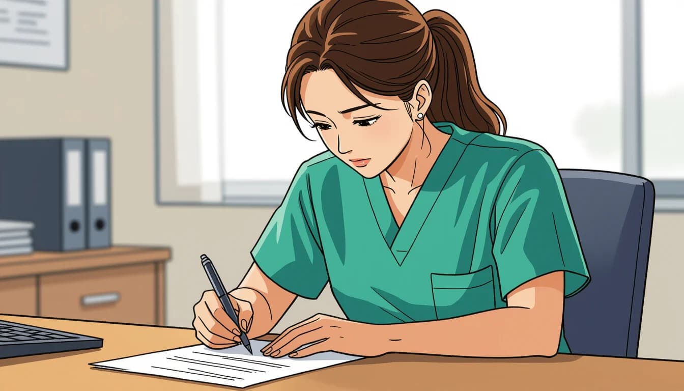 医療・介護職が円満退職するための基本ステップ - illustration for 円満退職の方法と退職届の書き方【医療・介護】