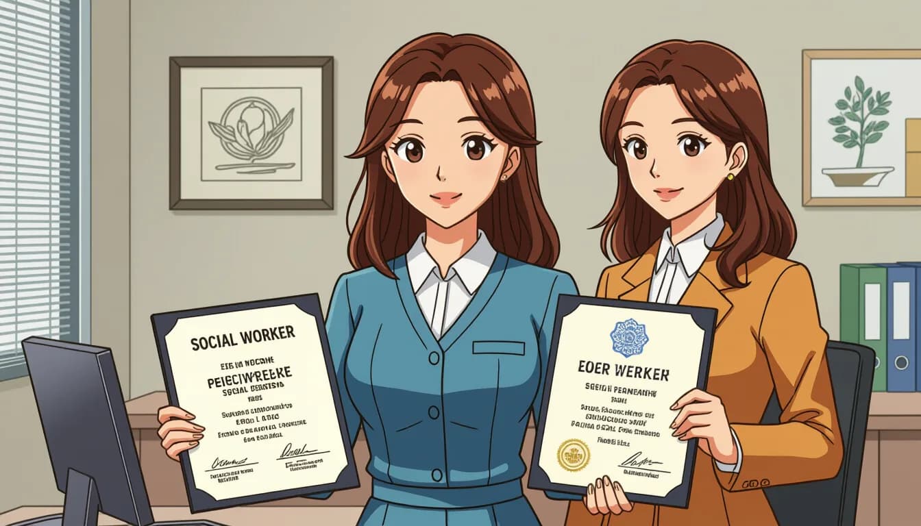 ダブルライセンス取得の5つのメリット - illustration for 社会福祉士と精神保健福祉士のダブルライセンス活用