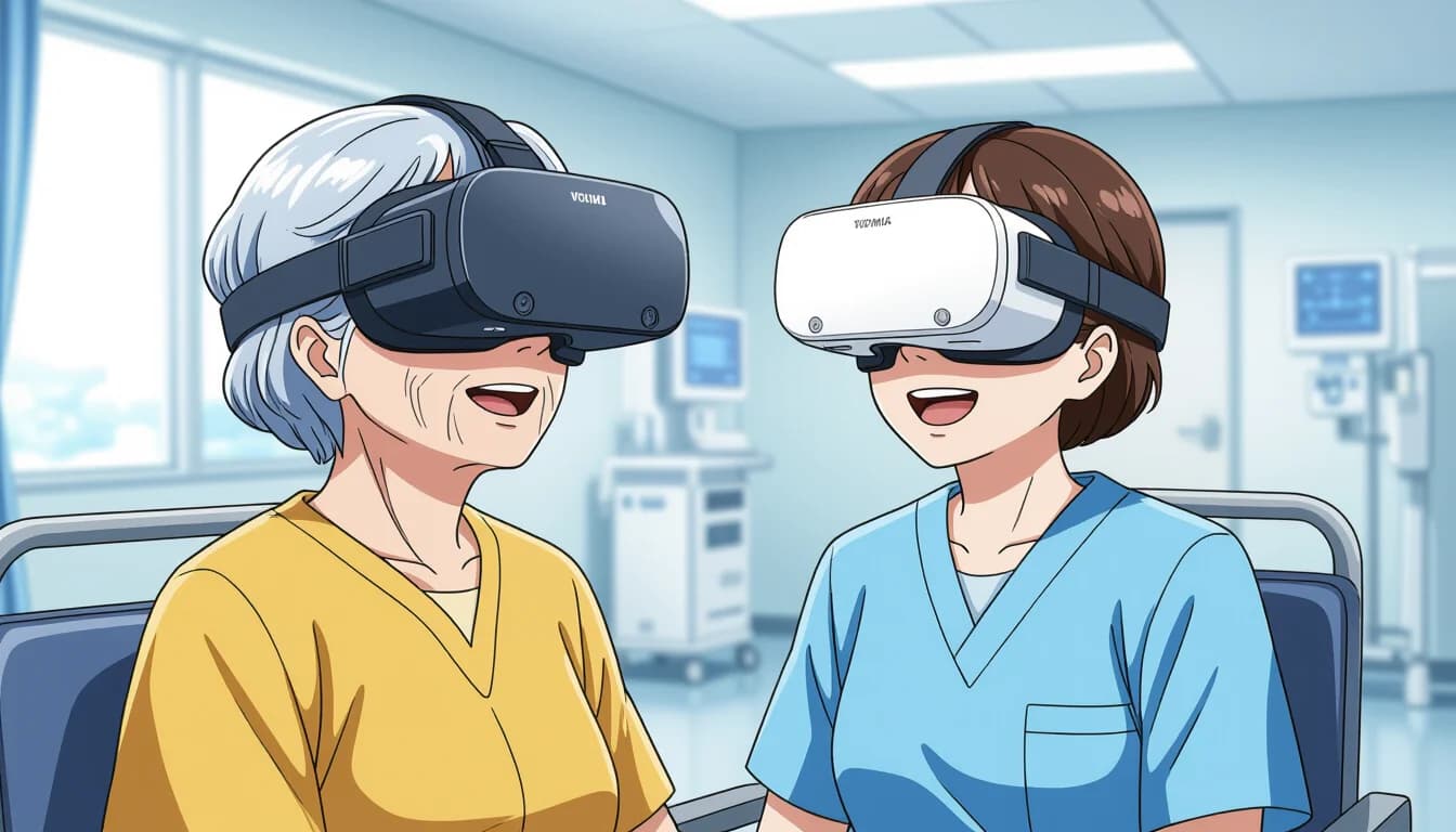 VR・AR技術が医療・介護職のキャリアに与える影響 - illustration for VR・AR技術を活用した医療・介護の新しい取り組み